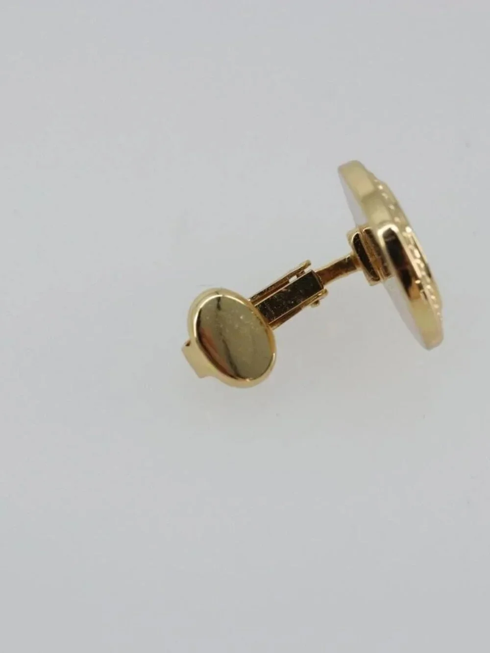 Christian Dior Earring metal Gold Tone Auth ka3906A